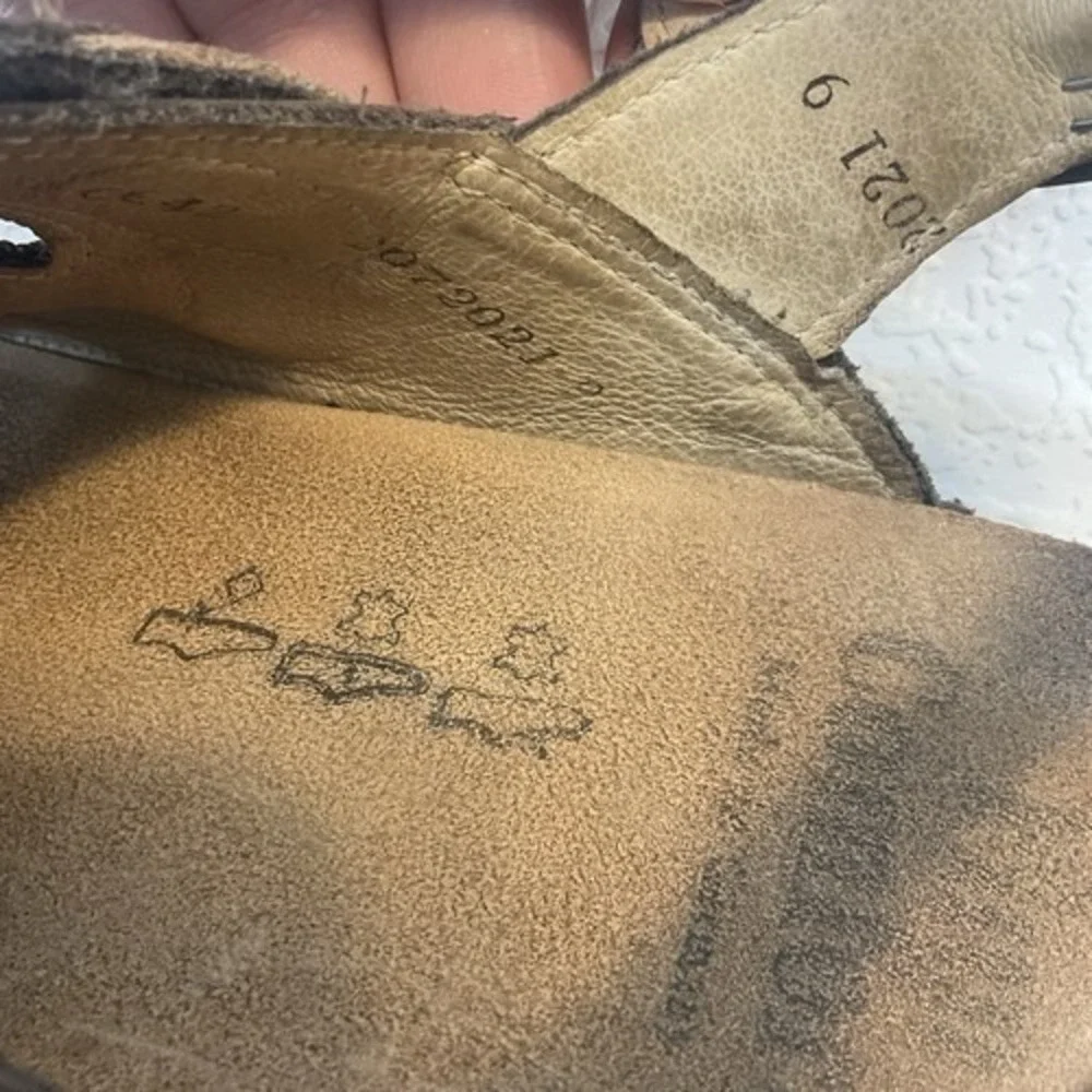 Finn Comfort Brown Sylt Leather Slingback Sandals Women 42/US11‎ Germany Leather